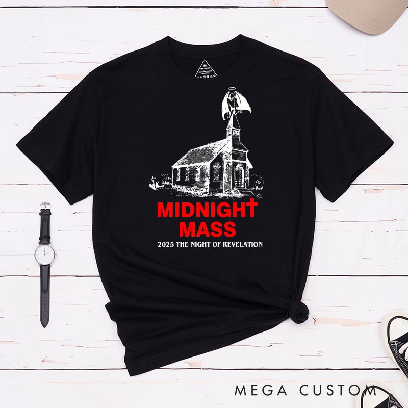 Personalized Midnight Mass Horror Movie Classic T-Shirts Scary Movie Tshirt Retro Movie Shirt