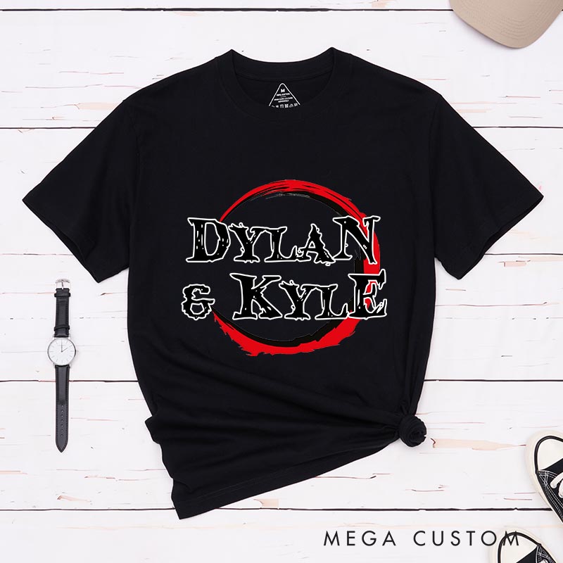Personalized Demon Anime Name Classic T-Shirts Japanese Manga Comic Tshirt for Anime Lovers