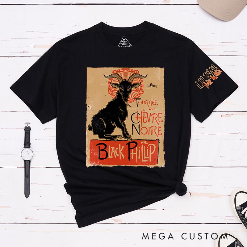 Personalized Black Philip TV Show Classic T-Shirts Horror Witch TV Series Movie Tshirt