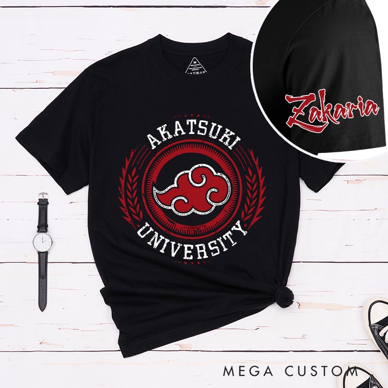 Personalized Ninja University Classic T-Shirts Japanese Manga Comic Tshirt for Anime Lovers