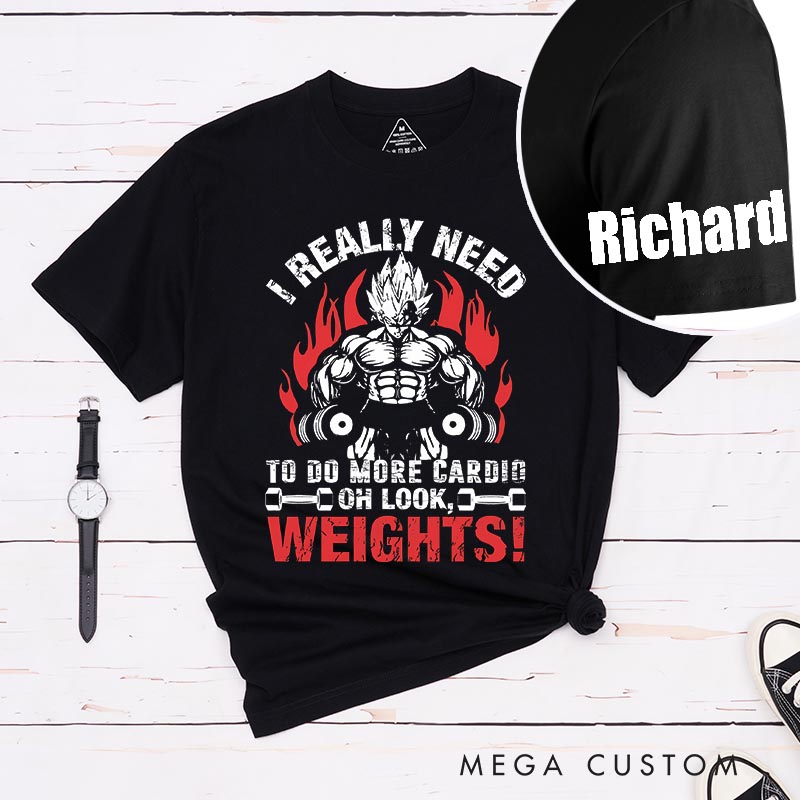 Personalized Anime Gym Classic Motivational T-Shirts Japanese Manga Comic Tshirt for Anime Lovers