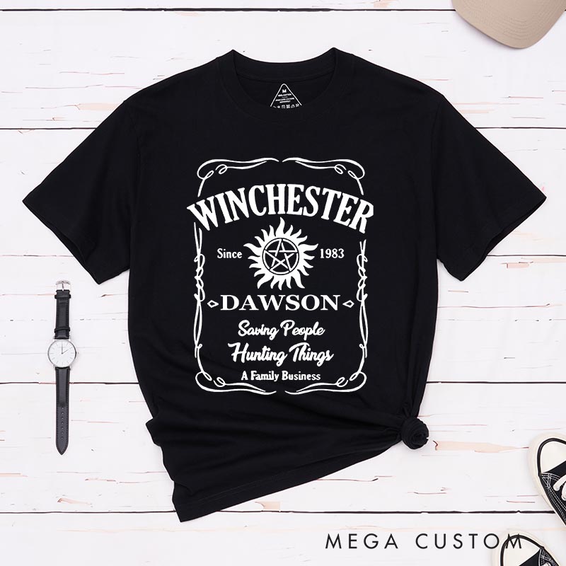 Personalized Winchester Family TV Show Classic T-Shirts Ghost Hunter TV Series Movie Tshirt