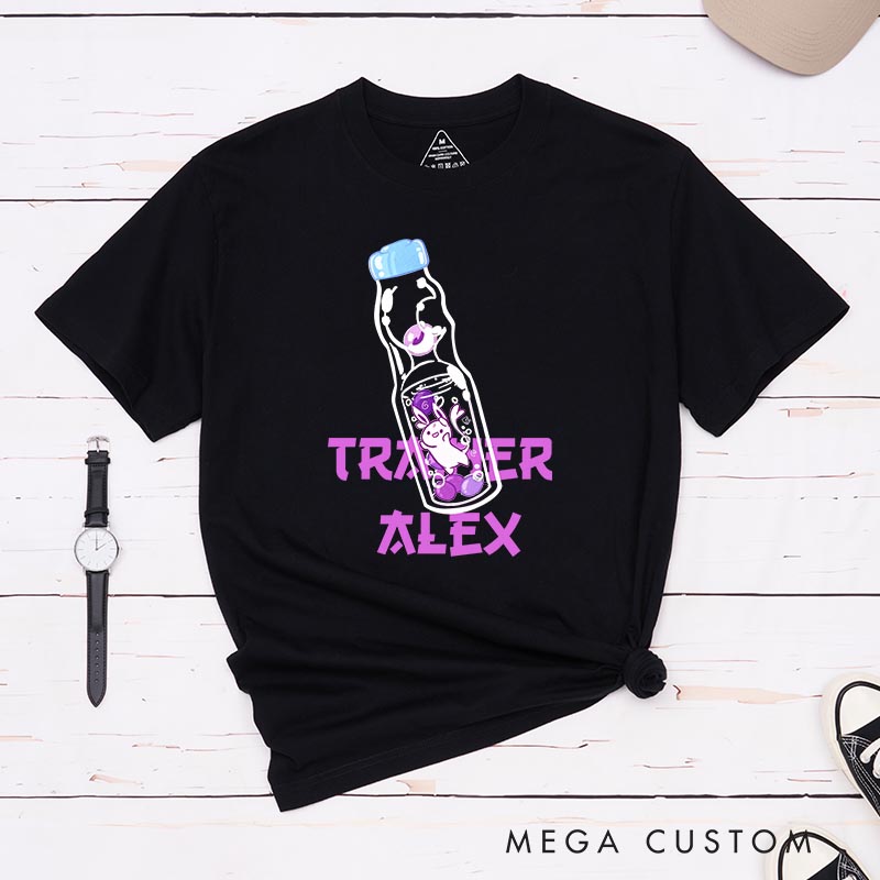 Personalized Anime Bourbon Soda T-shirt Japanese Kawaii Tshirt for Her Him Gamer Anime Lovers