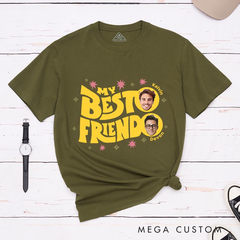 Personalized My Besto Friendo Classic T-Shirts Anime Tshirt for Anime Lovers Japanese Manga Fans for Friends and Family
