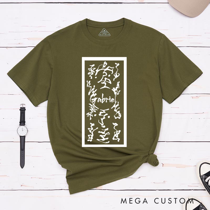 Personalized Anime Ninja Explosive Tag Classic T-Shirts Japanese Manga Tshirt Comic Shirt for Anime Lovers