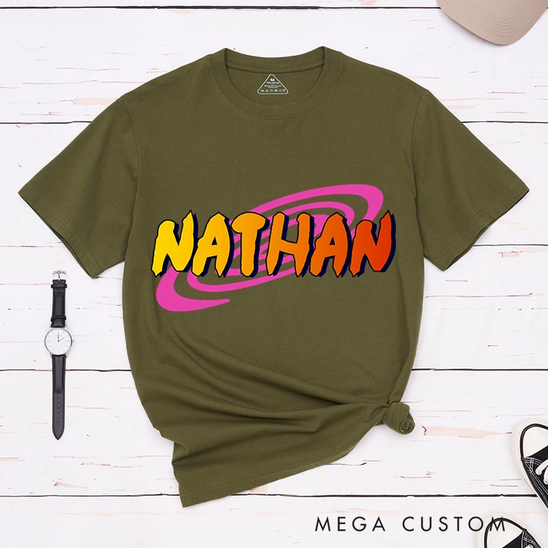 Personalized Ninja Name Classic T-Shirts Japanese Manga Comic Tshirt for Anime Lovers