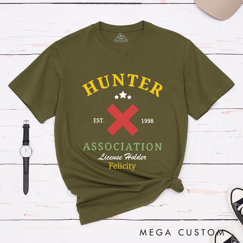 Personalized Anime Hunter Classic T-Shirts Japanese Manga Comic Tshirt for Anime Lovers