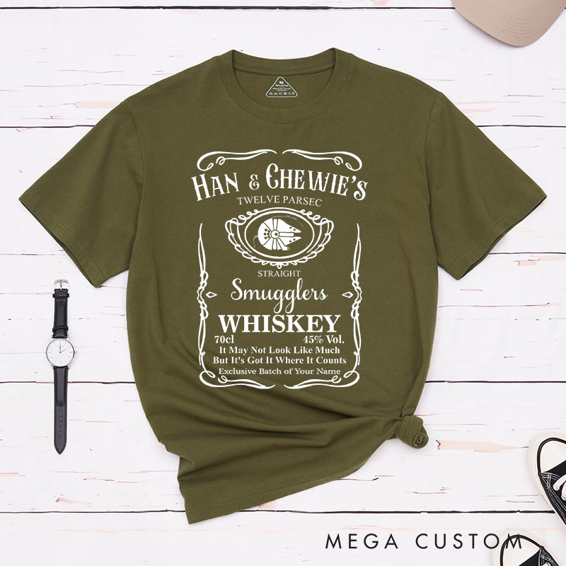 Personalized Smuggler Whiskey Classic T-Shirts Funny Geek Tshirt for Movie Lovers