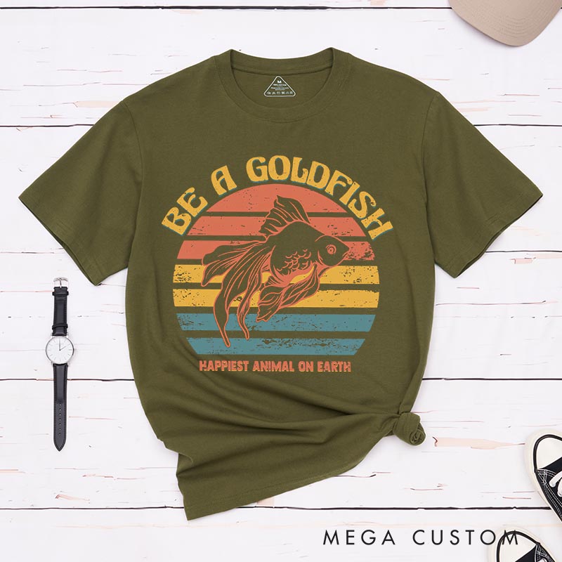 Personalized be a Gold Fish Classic T-Shirts Motivational Tshirt for Movie TV Show Lovers
