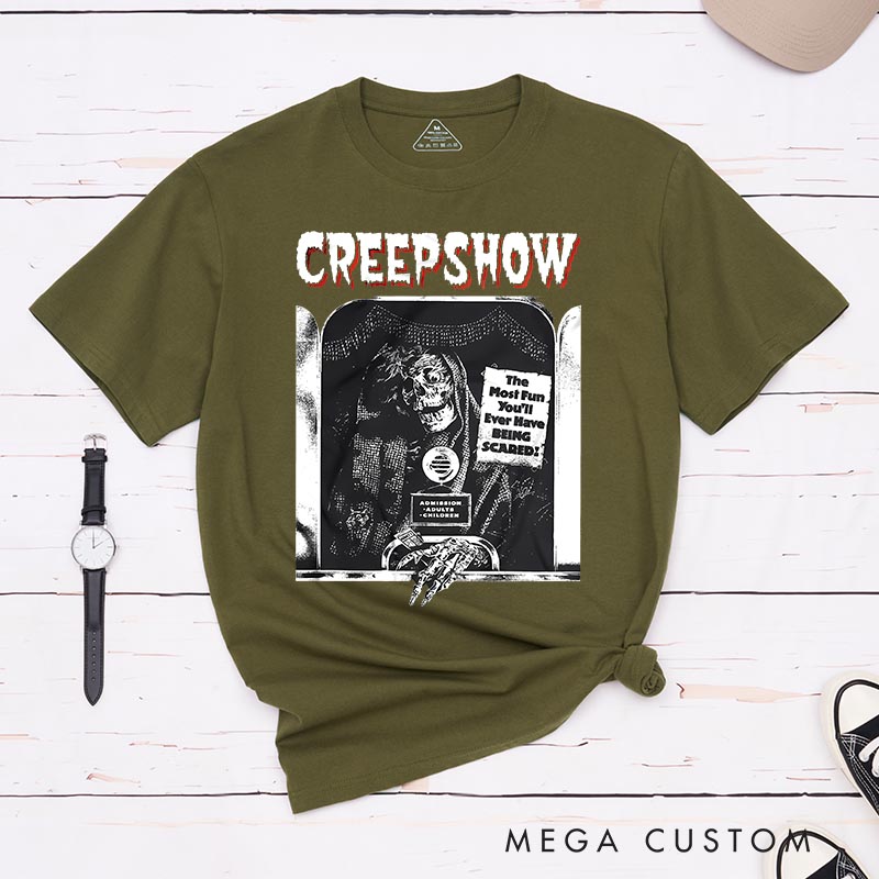 Personalized Creepy Show Classic T-Shirts Horror Movie Tshirt 80s Horror Movie Shirt