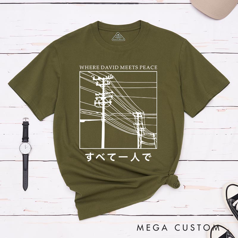 Personalized All Alone Japanese Anime Classic T-Shirts Japan Aesthetic Manga Comic Tshirt for Anime Lovers
