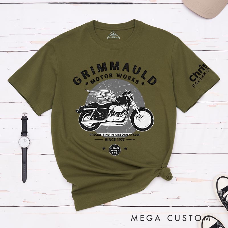 Personalized Motorcycle Magic Movie Classic T-Shirts Magic Movie and Book Tshirt for Film Lovers Book Worms
