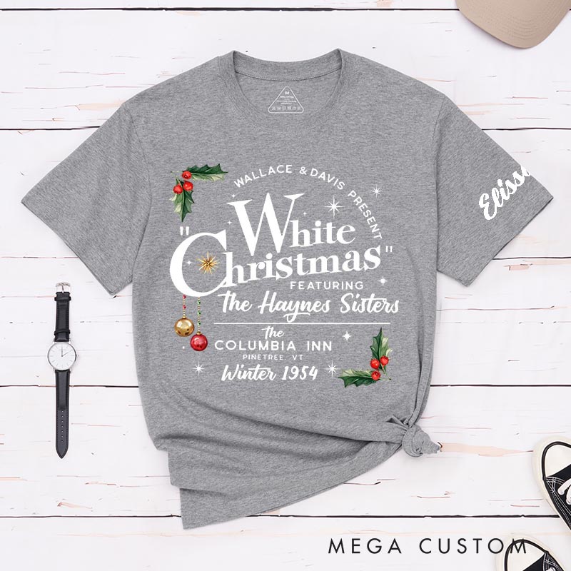 Personalized Snowy Christmas Classic T-Shirts Christmas Holiday Tshirt Movie Fan Shirt