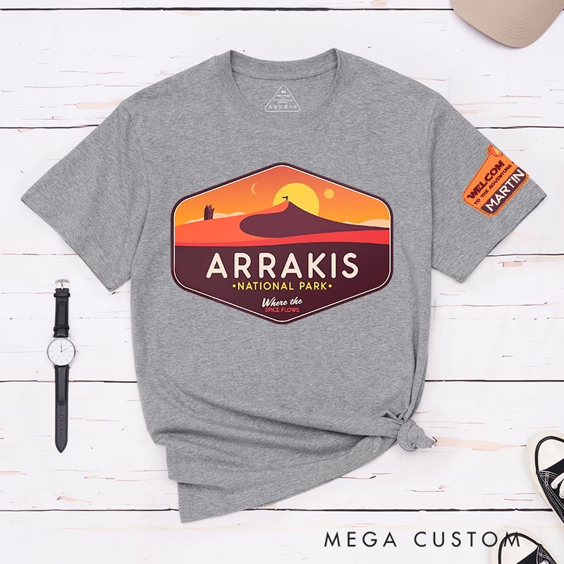 Personalized Arrakis Park Movie Classic T-Shirts Fiction Film Tshirt Geek Shirt