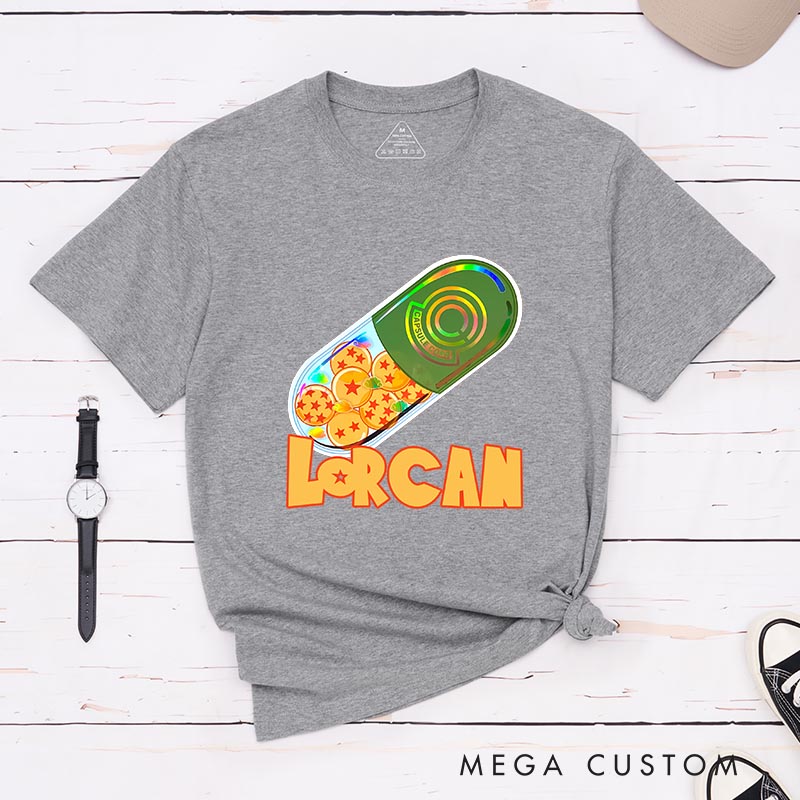Personalized Dragon Capsule Anime Classic T-Shirts Japanese Manga Comic Tshirt for Anime Lovers