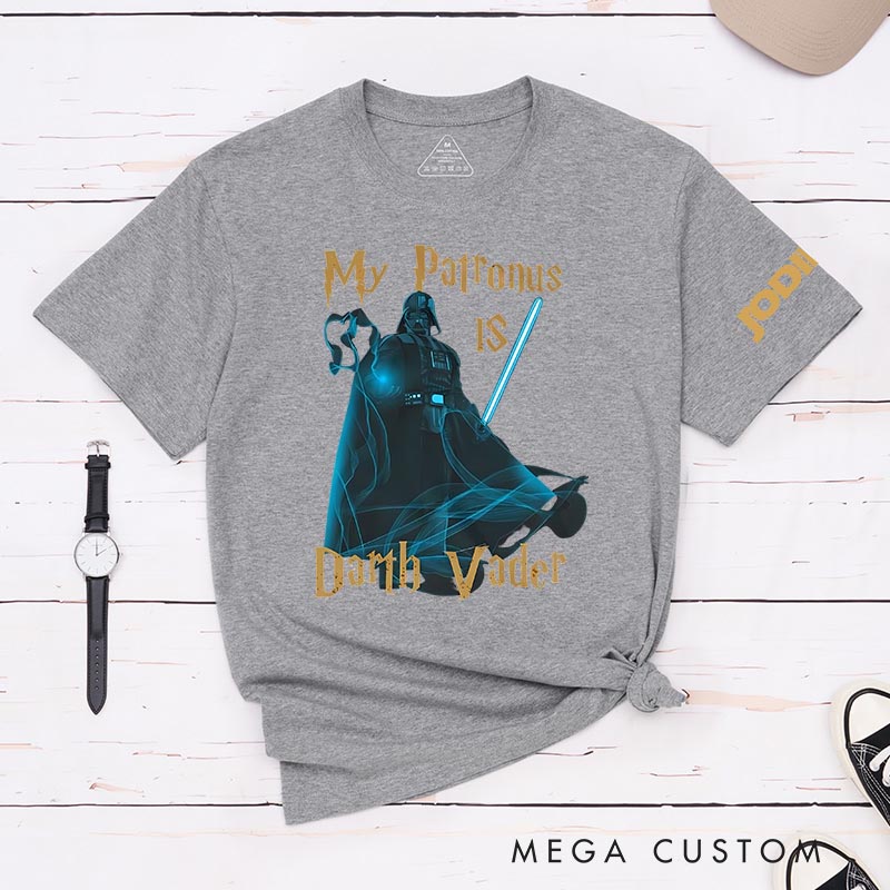 Personalized My Potronus is Death V Classic T-Shirts Galaxy Fantasy Nerdy Geek Tshirt for Movie Lovers