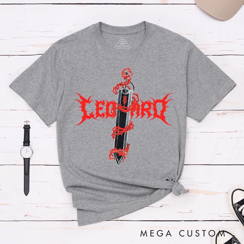 Personalized Slayer Sword Anime Classic T-Shirts Japanese Manga Comic Tshirt for Anime Lovers