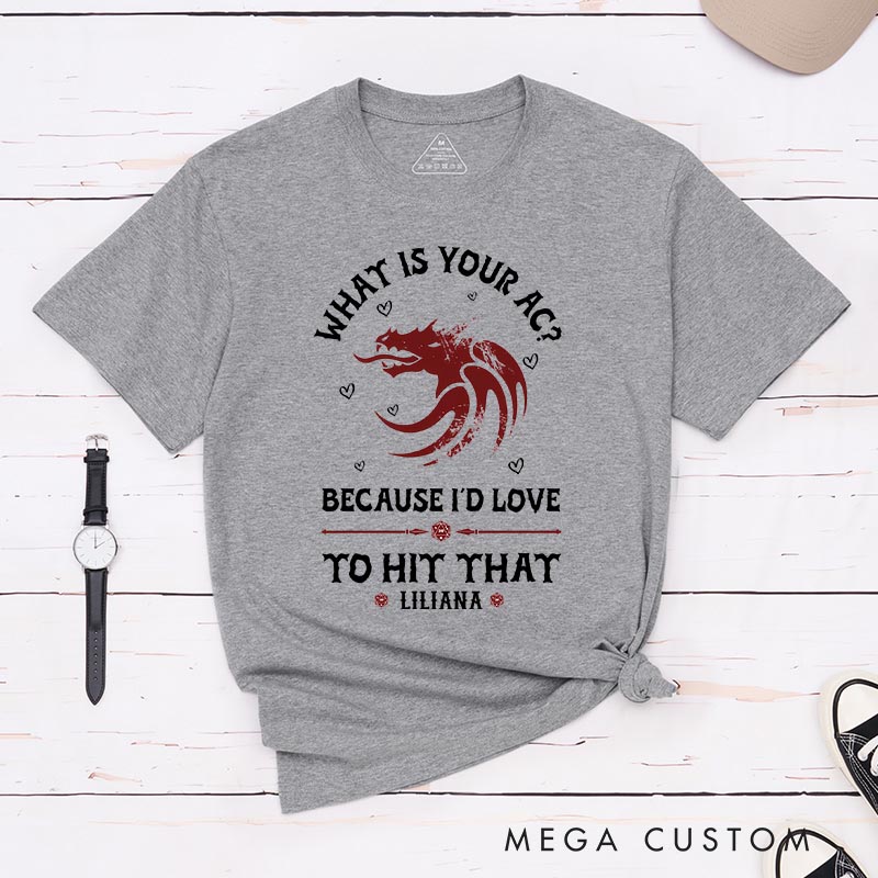 Personalized What is Your AC Couple Game Classic T-Shirts CRPG Video Game Tshirt Fantasy Game Shirt Valentine's Day