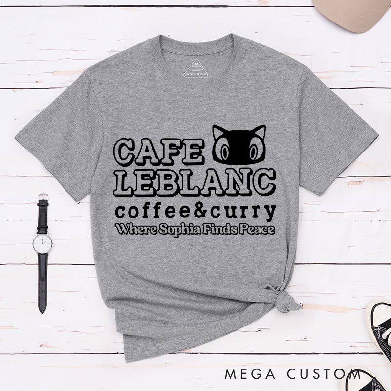 Personalized Curry Cafe Game Classic T-Shirts JRPG Phantom Theives Video Game Tshirt Fantasy Game Shirt