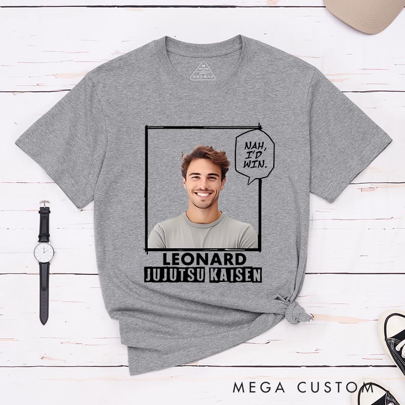 Personalized Nah I'd Win Anime Classic T-Shirts Japanese Manga Tshirt for Anime Lovers Photo Shirt