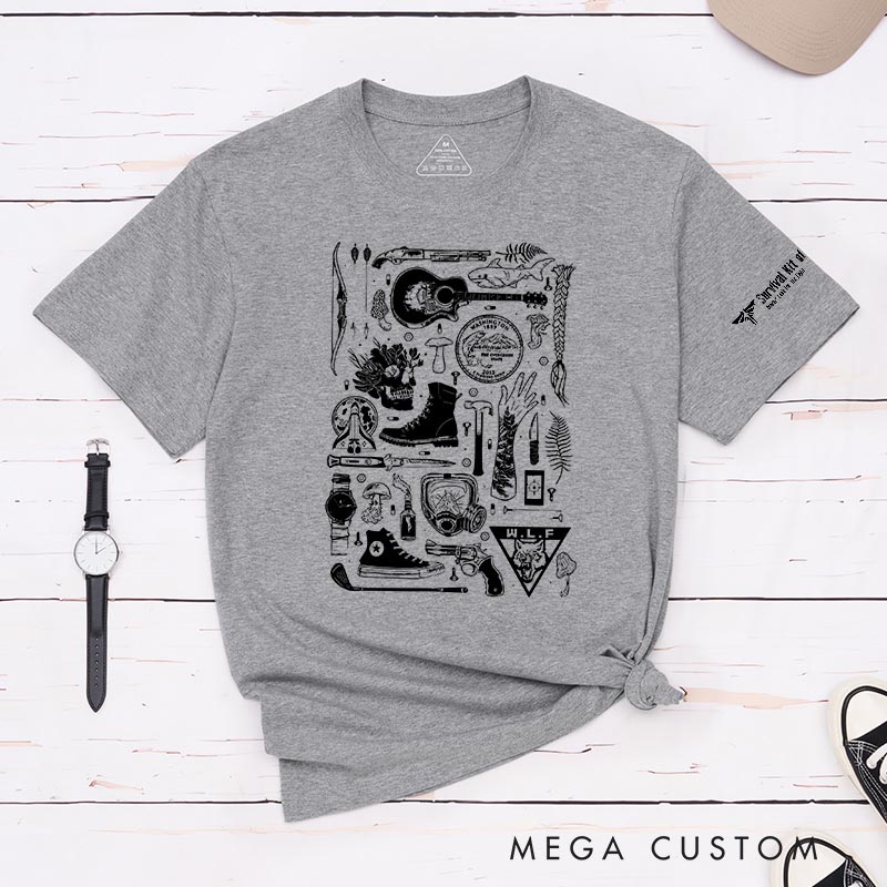 Personalized Survival Kit Movie Classic T-Shirts Survival TV Show Tshirt for Movie Lovers Gamers