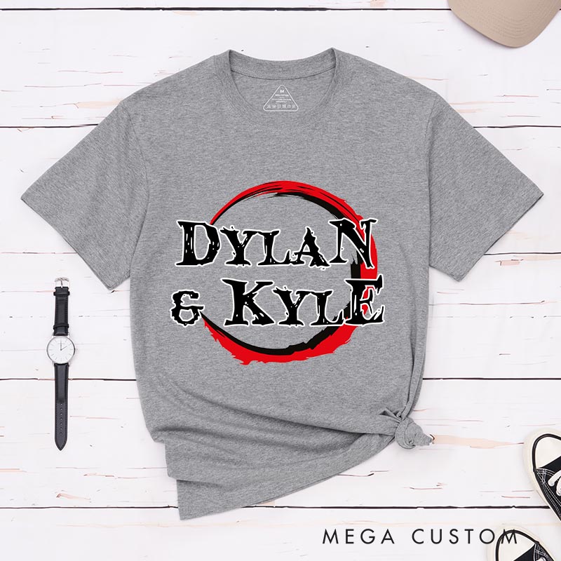 Personalized Demon Anime Name Classic T-Shirts Japanese Manga Comic Tshirt for Anime Lovers