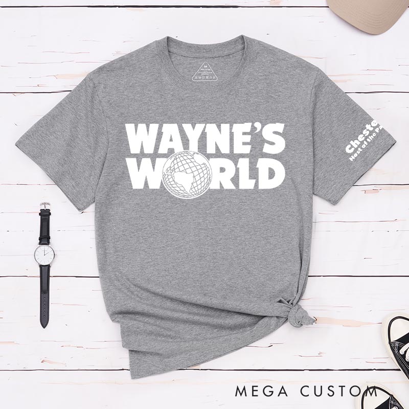 Personalized Wayne's World Movie Classic T-Shirts Funny TV Show Film Fan Tshirt