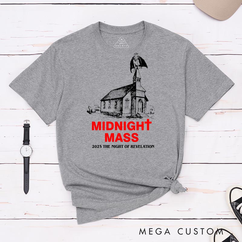 Personalized Midnight Mass Horror Movie Classic T-Shirts Scary Movie Tshirt Retro Movie Shirt