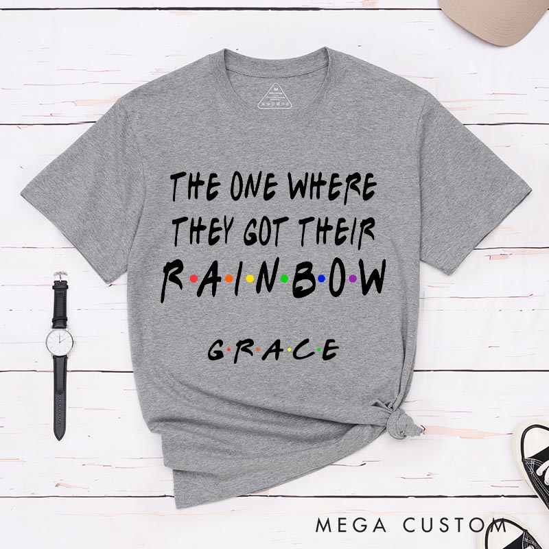 Personalized The One Where They Got Their Rainbow Classic T-Shirts TV Show Movie Tshirt TV Series Fan Shirt