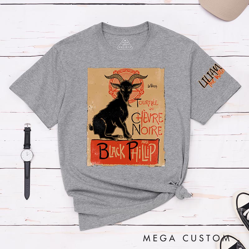 Personalized Black Philip TV Show Classic T-Shirts Horror Witch TV Series Movie Tshirt
