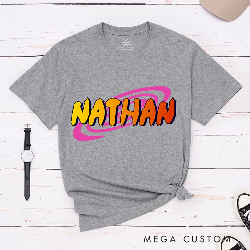 Personalized Ninja Name Classic T-Shirts Japanese Manga Comic Tshirt for Anime Lovers