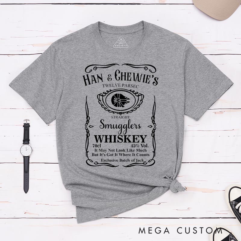 Personalized Smuggler Whiskey Classic T-Shirts Funny Geek Tshirt for Movie Lovers