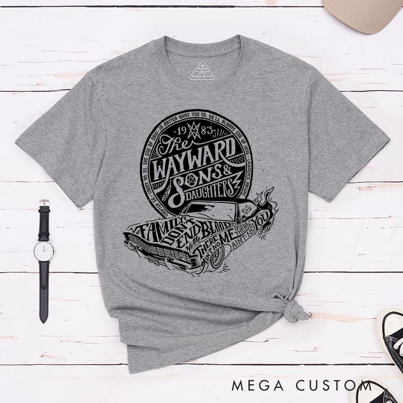 Personalized the Wayward Sons TV Show Classic T-Shirts Winchester Ghost Hunter TV Series Movie Tshirt