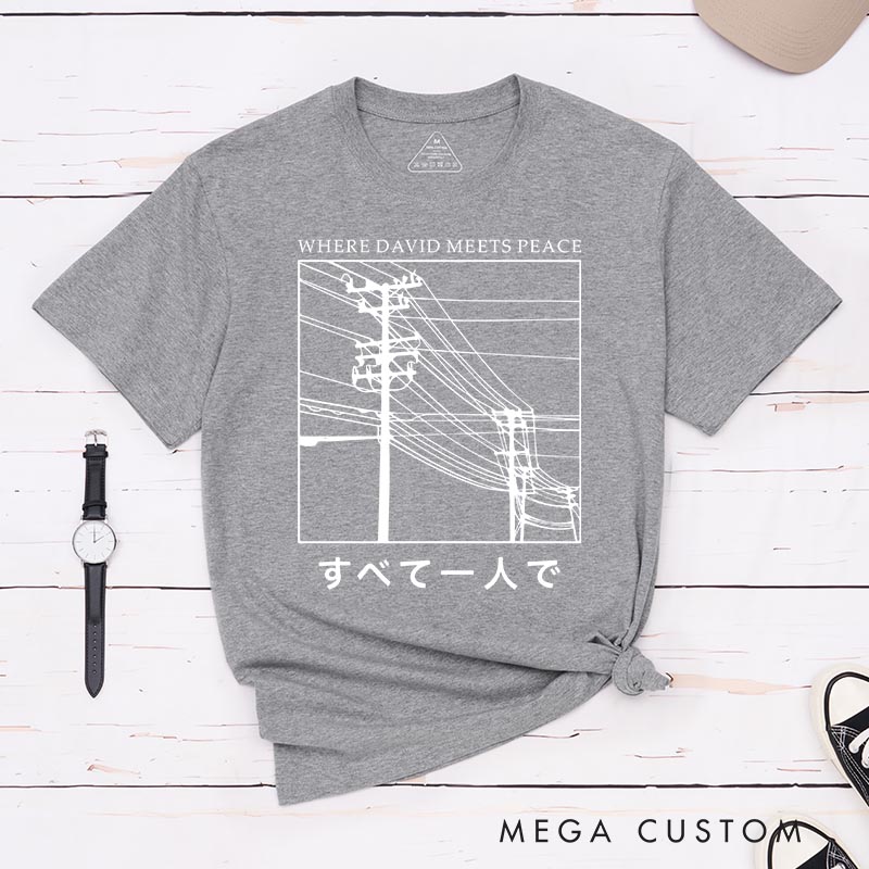 Personalized All Alone Japanese Anime Classic T-Shirts Japan Aesthetic Manga Comic Tshirt for Anime Lovers