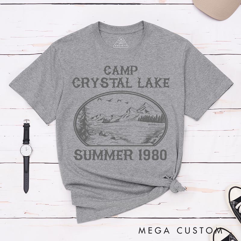 Personalized Vintage Camp Crystal Lake Classic T-Shirts Horror Movie Tshirt 80s Horror Movie Shirt