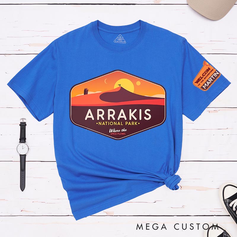 Personalized Arrakis Park Movie Classic T-Shirts Fiction Film Tshirt Geek Shirt