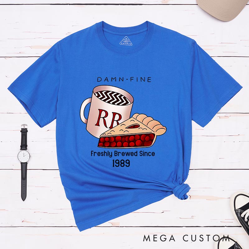 Personalized Damn Fine Coffee Movie Classic T-Shirts Horror TV Show Tshirt Horror TV Series Shirt