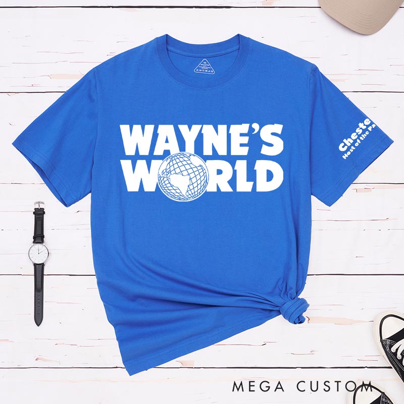 Personalized Wayne's World Movie Classic T-Shirts Funny TV Show Film Fan Tshirt