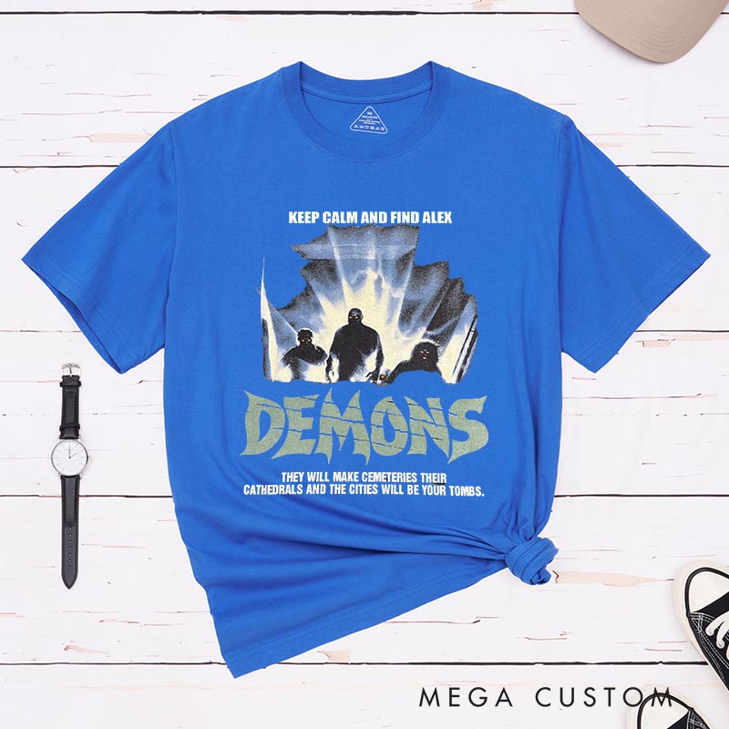 Personalized Demons Classic T-Shirts Horror Movies Tshirt Film Fan Shirt Halloween