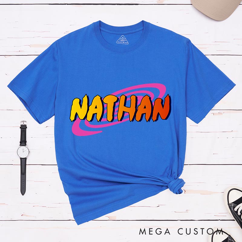 Personalized Ninja Name Classic T-Shirts Japanese Manga Comic Tshirt for Anime Lovers