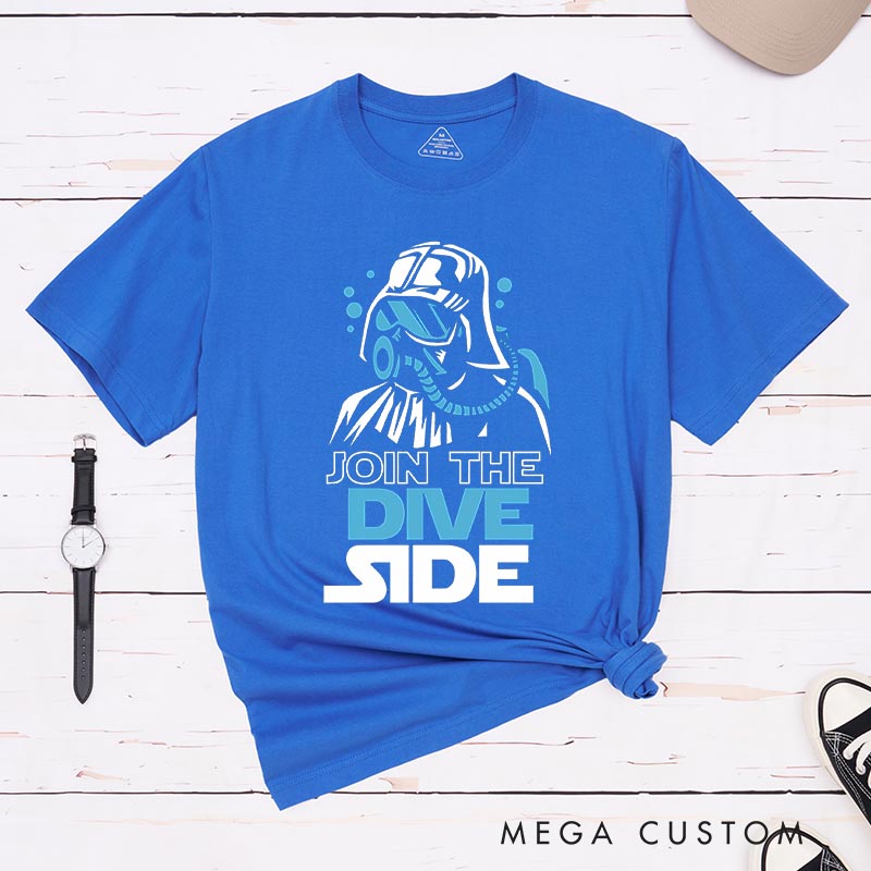 Personalized Dive Side Classic T-Shirts Funny Geek Tshirt for Movie Lovers