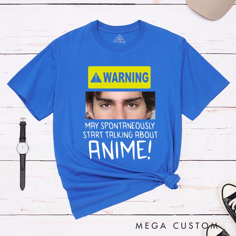 Personalized Start Talking About Anime Classic T-Shirts Nerdy Japanese Manga Comic Tshirt for Anime Lovers