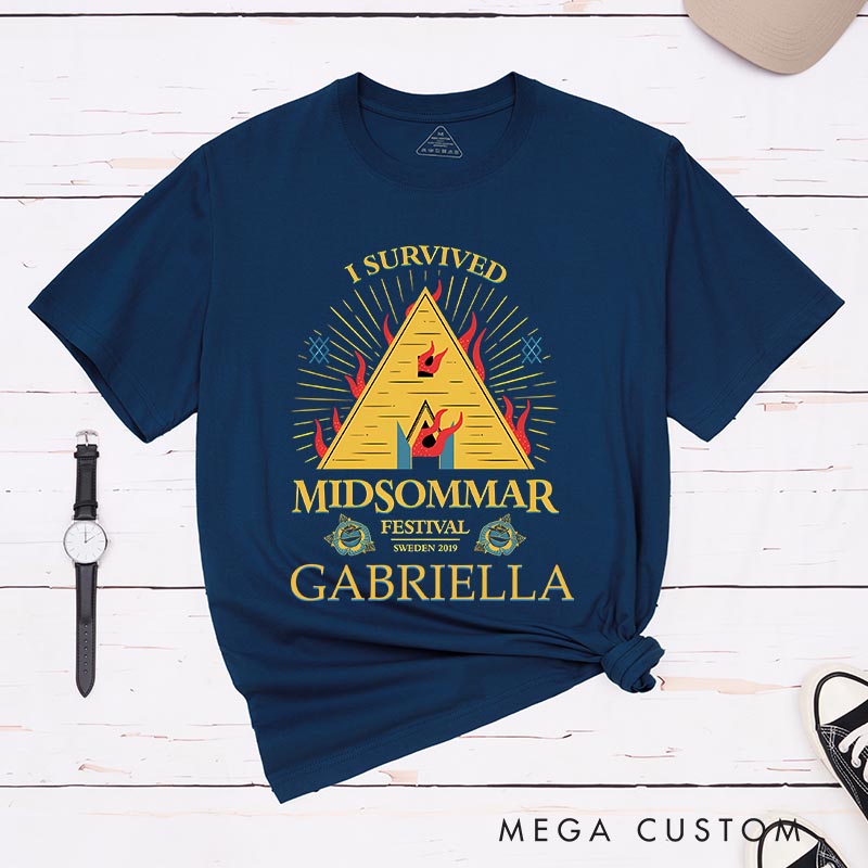 Personalized I Survived Midsommar Horror Halloween Classic T-Shirts for Movie TV Show Lovers