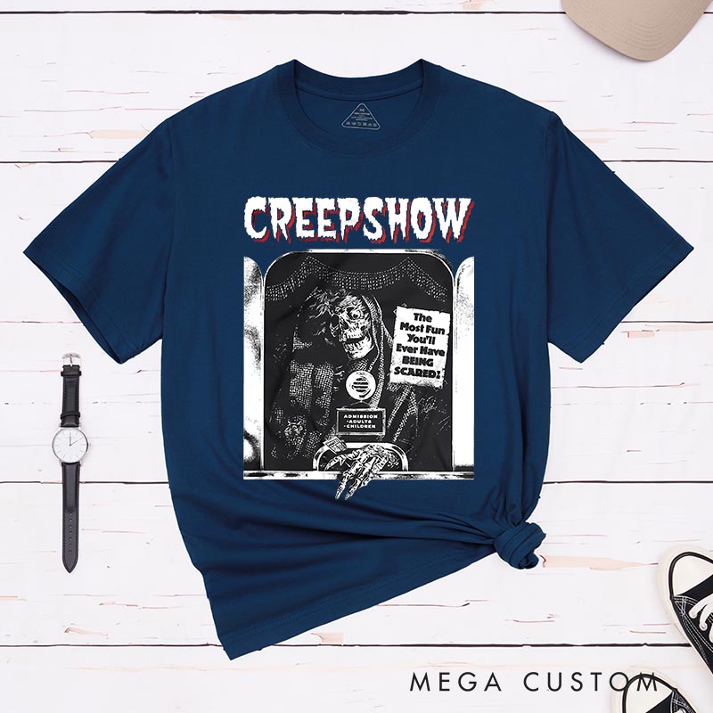 Personalized Creepy Show Classic T-Shirts Horror Movie Tshirt 80s Horror Movie Shirt