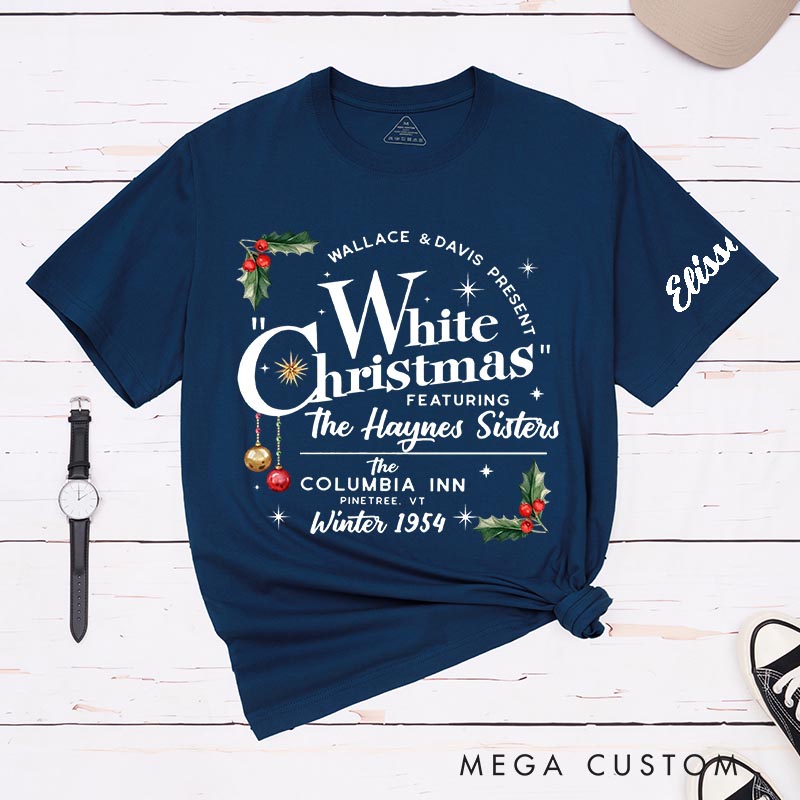 Personalized Snowy Christmas Classic T-Shirts Christmas Holiday Tshirt Movie Fan Shirt