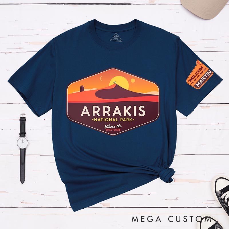Personalized Arrakis Park Movie Classic T-Shirts Fiction Film Tshirt Geek Shirt