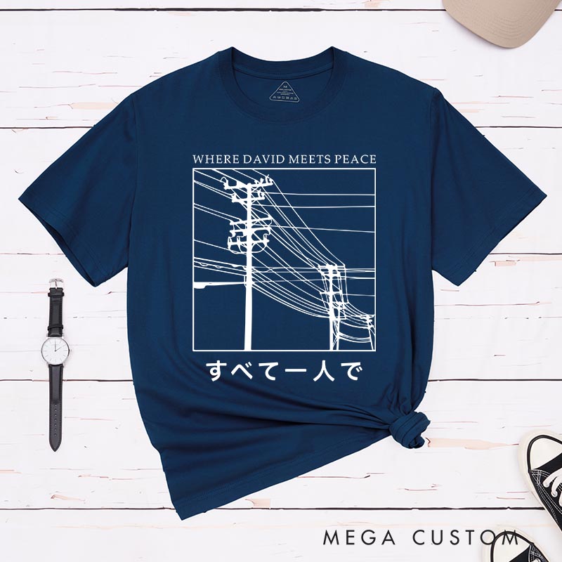 Personalized All Alone Japanese Anime Classic T-Shirts Japan Aesthetic Manga Comic Tshirt for Anime Lovers