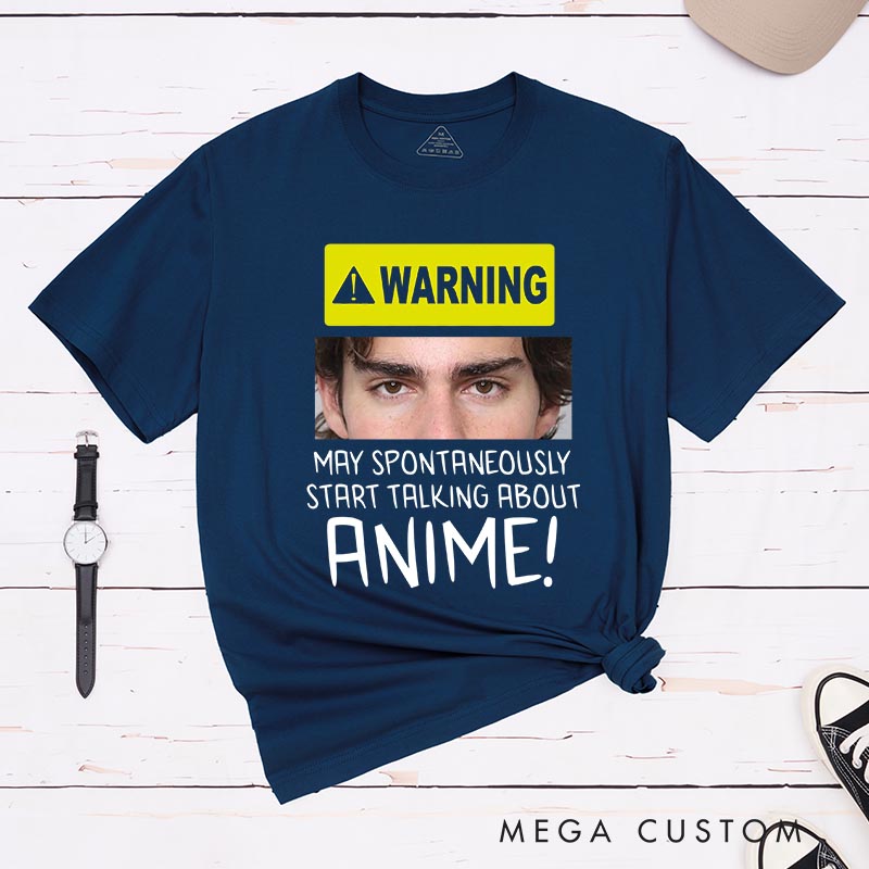 Personalized Start Talking About Anime Classic T-Shirts Nerdy Japanese Manga Comic Tshirt for Anime Lovers