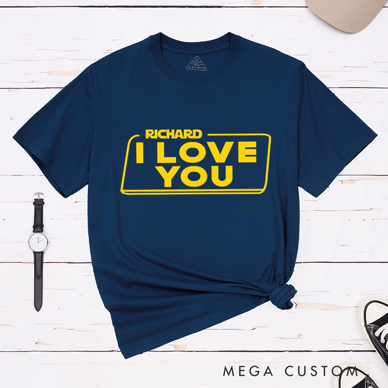 Personalized I Love You I Know Couple Matching Classic T-Shirts Honeymoon Shirt for Movie Lovers Valentines Day Just Married Shirt
