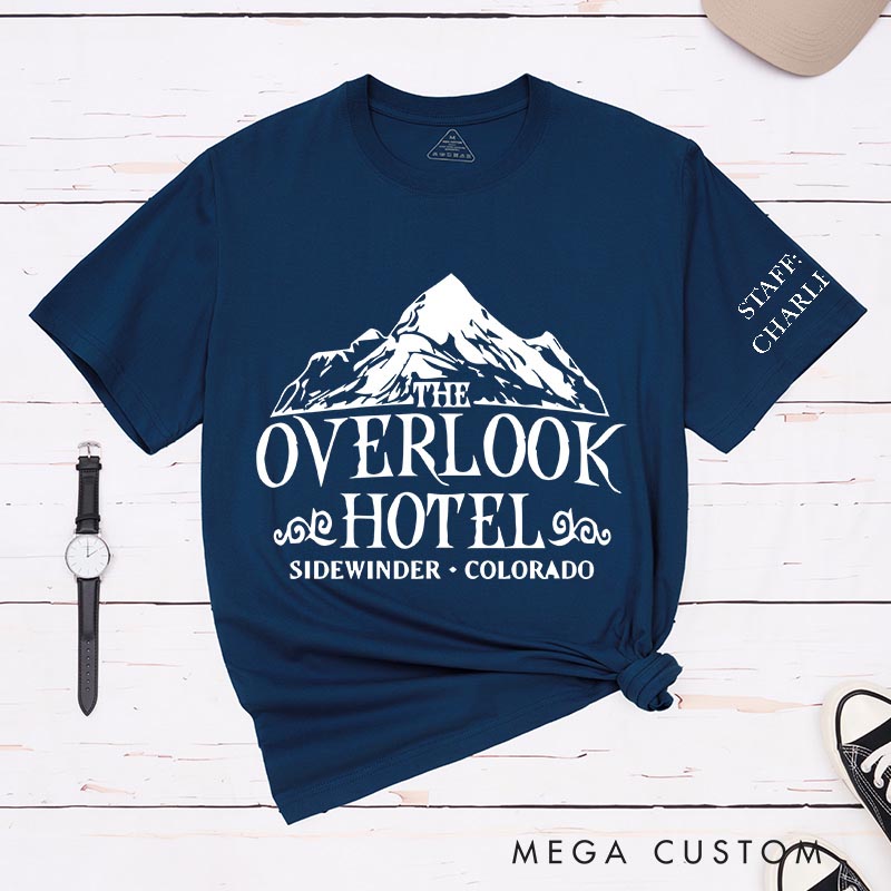 Personalized the Overlook Hotel Classic T-Shirts Horror Movie Tshirt 80s Horror Movie Shirt